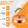 Neosmuk Magnetic Hooks Heavy Duty,100lb Super Strong Magnet with Hooks