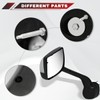 Chrome Hood Mirror for Kenworth T680 2022 2023 2024 Replacement