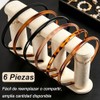 6 Pcs Diadema de Plástico Fina, Elástica y Sin Presión