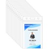 10 Pack Extra Thick Name Badge Holders, Heavy Duty &