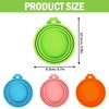 RUNEAY 4 Stück Dosendeckel 800g, Dosendeckel Katzenfutter 65mm/75mm/85mm Silikon Dosendeckel