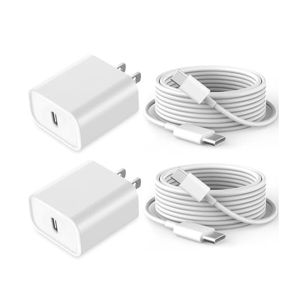 Articona Fast Charging for iPhone 16 15 Charger,2Pack 20W USB