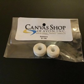 White  Sewing Bobbins with White Thread, NEW, 2 Pack, Shipped from USA