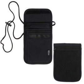 Hpmjz Neck Pouch with RFID Protection Anti-Theft Unisex Travel Purse Waterproof Shoulder Bag Soft Hidden Chest Pocket for Passport Credit Cards Smartphone Coins Documents Accessories