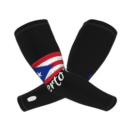 ASYG Puerto Rico Flag Arm Sleeves Flag Cooling Sports Arm Sleeves Outdoor Sleeves For Women and Men