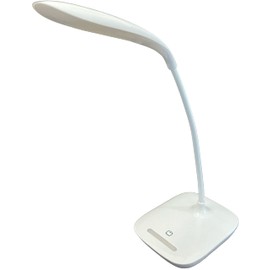 LED 3 Dimming Levels Lamp 2-in-1 Touch Coltrol with Night Light. USB or Battery Operated. Black or White (White)