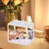 Mini Desktop Aquarium, Plastic Miniature Betta Fish Tank Portable Stackable