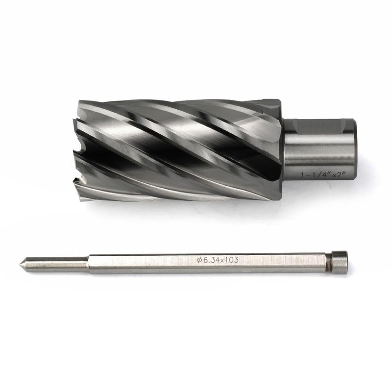 JESTUOUS Annular Cutter 3/4 Inch Weldon Shank 1-1/4 Cutting Diameter