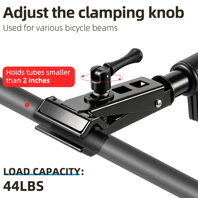 Urban Deco Bike Repair Stand Max 44lbs,Bench Mount Bike Stand,Black
