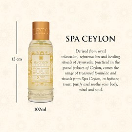 SPA CEYLON Wonder Oil Night Jasmine, Enriching Moisturizing Body Oil with Ayurvedic Herbs for Skin & Hair Vitality, Vegan & Organic, Non-Greasy