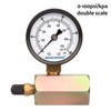MEASUREMAN 2" Steel Gas Pressure Test Gauge Assembly, 3/4" FNPT