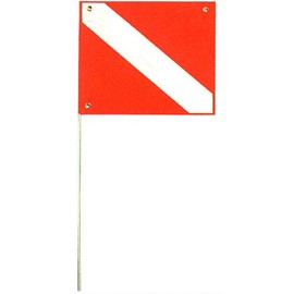 Dive Flag &amp; Pole for Kayaks, 14" x 16"