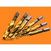 Ruikcoll 1/4 Inch Drill Bit Set, Tap, Hexagonal Shank, HSS,