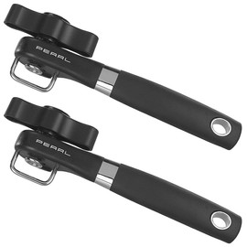 PEARL Lid Opener: Set of 2 Safety Can Openers, Stainless Steel Blade, Resealable (Can Opener, Can Opener, Food Storage Containers)