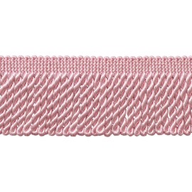 2 1/2" (6cm) Long Bullion Fringe Trim (Style# EF25), Light Pink #K11 (Light Baby Pink) Sold by The Yard (36"/3 ft/0.9m)