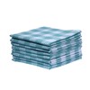 Gratico Dish Cloth Set of 8 Aqua White Waffle Buffalo