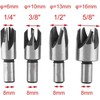 Bestgle 8 Pcs Wood Plug Cutter Cutting Tool Carbon Steel