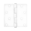 Liberty HN0009C-W 4" Square Corner Door Hinge White Finish