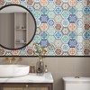 FunStick 15 Pcs Teal Blue Peel and Stick Tile Backsplash