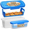 Batter Bowl with Lid, 2-Pack Fish Batter Shaker, Better Breader