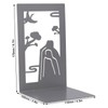 4 Pcs Metal Bookends Anti Slip Exquisite Beautiful Unique Design