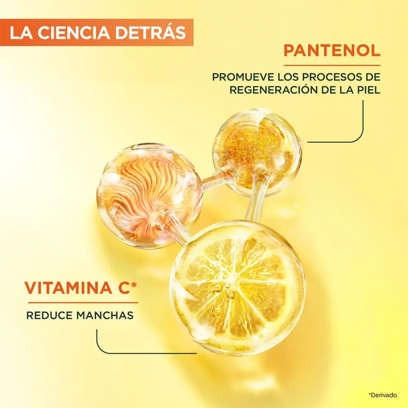 Garnier Skin Active Gel Limpiador Facial con Vitamina C, Piel