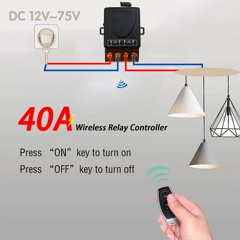 DieseRC 433Mhz Wireless Remote Control Switch Radio Control DC 12V