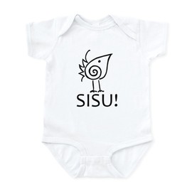 CafePress SISU! Baby Onesie Cute Infant Bodysuit Baby Romper Cloud White