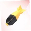 Kisangel Rocket-Shaped -Distance Fishing Bait Tool Yellow Black Artificial Bait