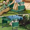 Ergonomic Garden Bench with Kneeling Pad & Tool Holders -