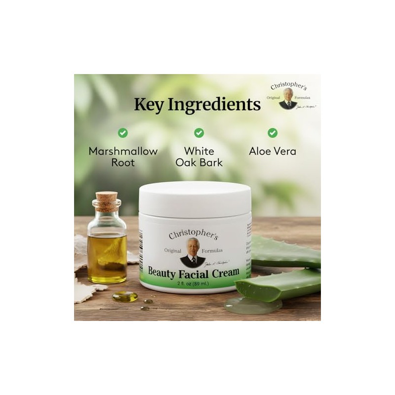 Christopher's Formulas Beauty Facial Cream, 2 Ounce