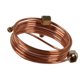 Acouto Mechanical Oil Pressure Gauge Tubing Kit 72in Copper Tubing Installation Kit Mechanical Oil Pressure Gauge Kit with Fitting Oil Pressure Gauge Line Tubing Kit for Car Truck