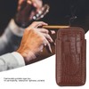 Cigar Holder Case Artificial Leather Portable Durable Elegant 3 Finger