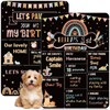 Dog Birthday Chalkboard Boho Themed Dog Birthday Photo Props Rainbow