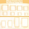 Anglecai 16 Sets Needlepoint Stretcher Bars with 100 Thumb Tacks,