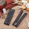 PH PandaHall 2 Pairs Leather Lace-in Boot Zipper Inserts, 6.9