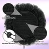 Afro Puff Drawstring Ponytail for Black Women，Short Kinky Curly Clip