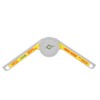 360 Degree Angle Gauge DIY Protractor Goniometer Inside Outside Measuring