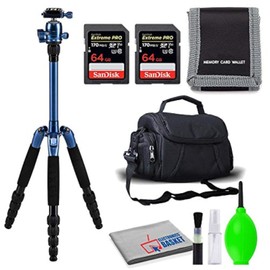 Sirui T-005BK T-0S Series Travel Tripod with B-00 Ball Head Bundle 1