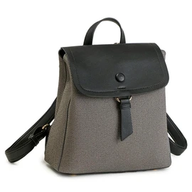Ukuma Women's Small Backpack, Synthetic Leather, Lightweight, Commuting Bag, Neat, Rick Sack, Black
