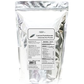 NuSci Calcium D-Pantothenate Vitamin B5 500 Grams (1.1 lb, 17.6 oz) Pure Powder