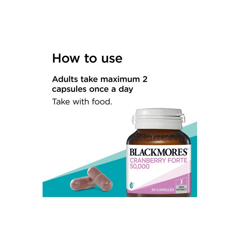 Blackmores Cranberry Forte 50000mg 30 Capsules
