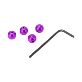 VGEBY Bike Cable End Cap, Aluminium Alloy Bike Cable End Ball Caps Durable Brake Cable End Tips Reusable Brake Cable End Crimps for Mountain Bike Road Bike (Purple), VGEBYha9uzqxm25-15