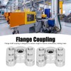 2Pcs Flange Shaft Coupling Aluminium Alloy 6mm D Hole Light
