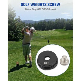 SZRKRLA Golf Weights Screw 6g 8g 10g 12g 14g 16g Fit for Ping G30 Driver Head, Total 6PCS
