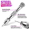 LEOBRO Hand Drill, 222 PCS Pin Vise Hand Drill with