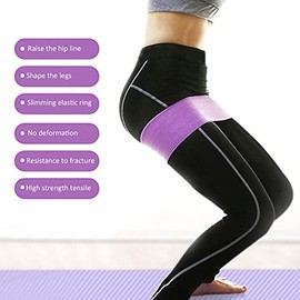 Bandas de Resistencia, Correas de Ejercicio Elásticas, Bandas de Entrenamiento de Cadera Antideslizantes para Yoga, Portátiles, Fitness, Mujeres, Sent
