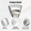 X AUTOHAUX 2pcs 45 Degree Stainless Steel Bend Exhaust Elbow