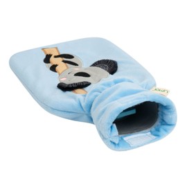 Premium Hot Water Bottle 1 Litre with High-Quality Soft Fleece Cover Embroidered Koala Velcro Fastener and Extra Lining, BS1970:2012 Certified, TÜV Rheinland Tested - Koala Blue