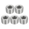sourcing map 5Pcs Male Thread Socket Pipe Plugs, NPT 1/2"
